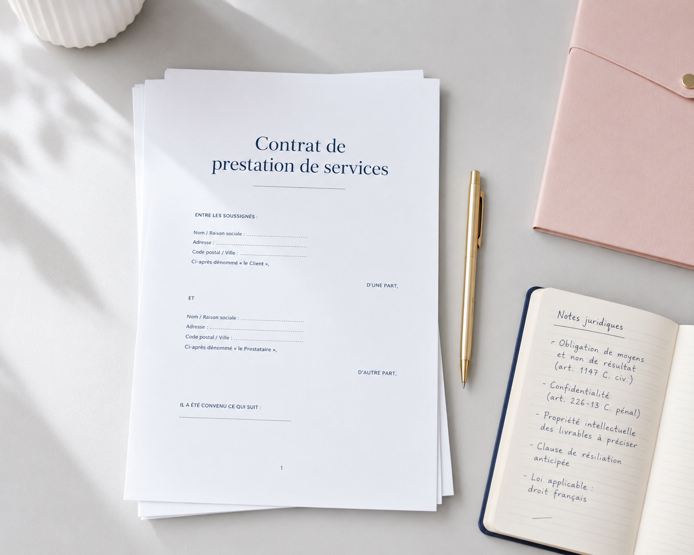 Prestations et accompagnement juridique - modèles et packs de documents juridiques