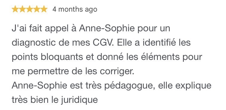 Avis client