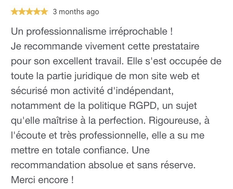 Avis client